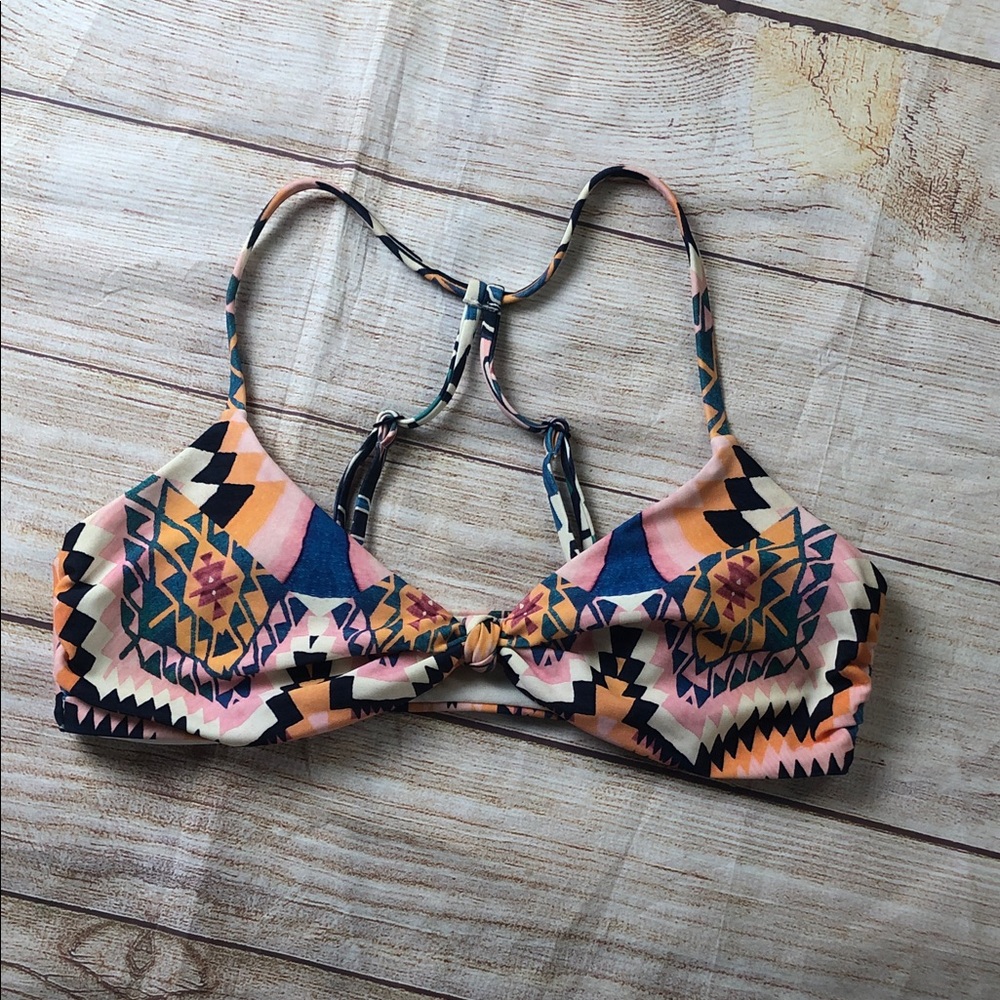 Athleta Multicolor Patterned Bikini Top 🧡